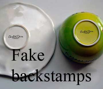 Fake backstamps