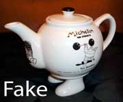 Fake Carlton Ware Michelin teapot.