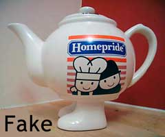 Fake Homepride WaLking Ware teapot