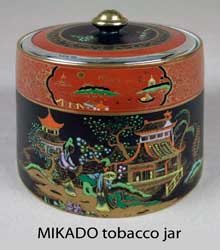 MIKADO tobacco jar.