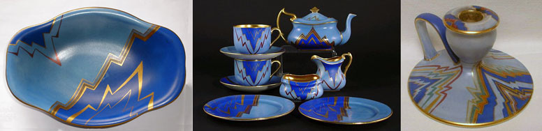 Carlton Ware Zig-zag pattern