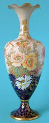 Carlton Ware Blushware Old Anemone baluster vase