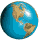 Animated globe
