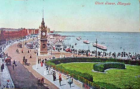 Postcard of Mallock Clock Tower, Margate