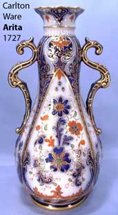 Carlton Ware <strong>Arita</strong>, pattern number 1727, elaborate vase.
