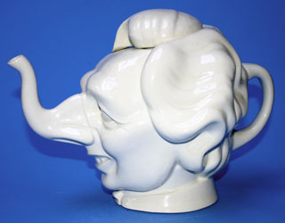 Margaret Thatcher teapot 
						by Luck & Flaw made by Carlton Ware c1984.