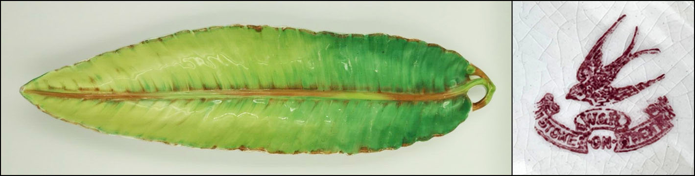 Early Carlton Ware leaf shape cucumber tray.