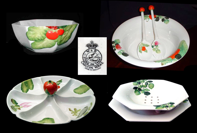 Carlton White Salad Ware.