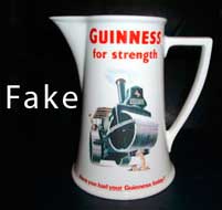 Fake Garlton Ware Guinness jug
