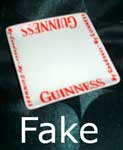 Fake Guinness, fake Carlton Ware dish