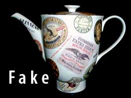 Fake Garlton Ware Guinness coffee pot