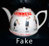 Fake Garlton Ware Guinness teapot