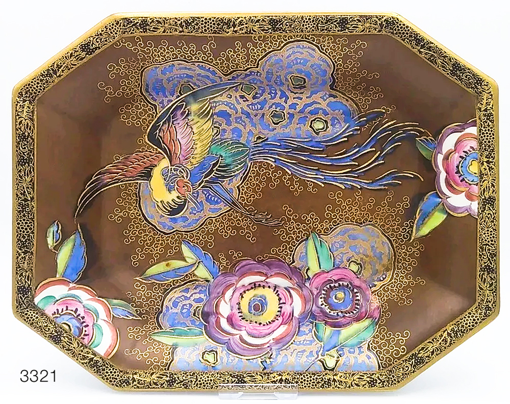 NEW CHINESE BIRD & CLOUD 3321 OCTAGON CAKE tray S442