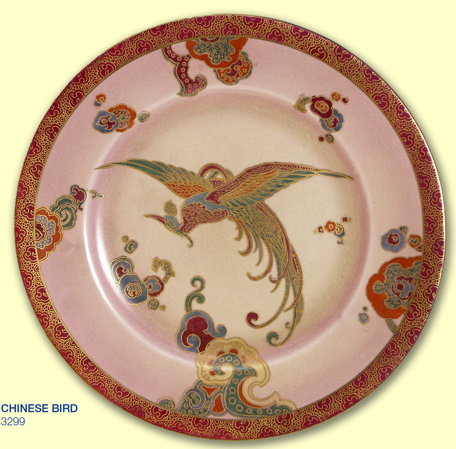 CHINESE BIRD 3299 plate