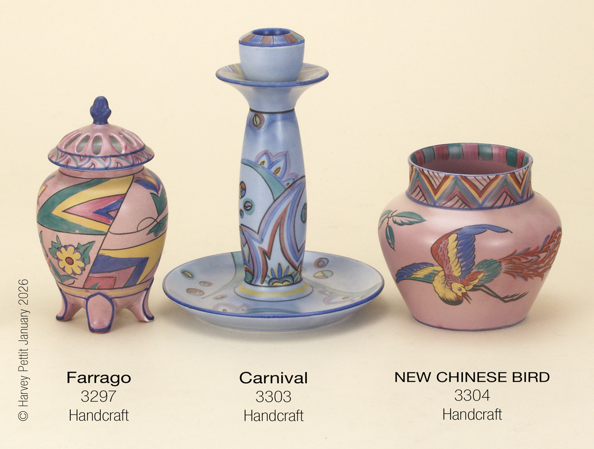 Farago, Carnival, and NEW CHINESE BIRD examples