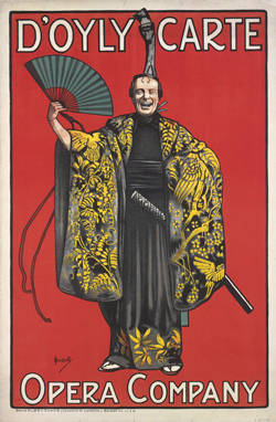 D'Oyly Carte Opera Company poster by John Hassall