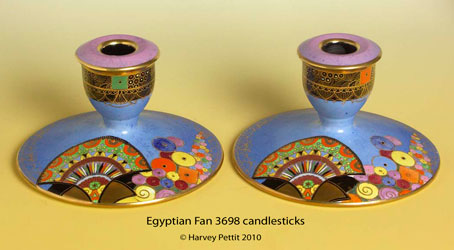 Egyptian Fan 3698 candlesticks.